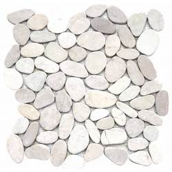 Мозайка от бял камък BATU BLANCA  