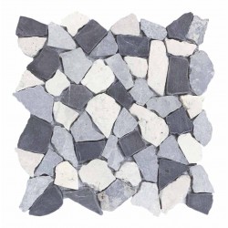 Плочка мозайка от сив камък PIEDRA NOA GRIS  к