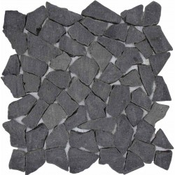 Плочка мозайка от черен камък PIEDRA NOA NEGRA 