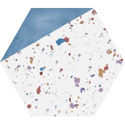 Шестоъгълни плочки за кухня - STRACCIATELLA BLUE NATURAL 
