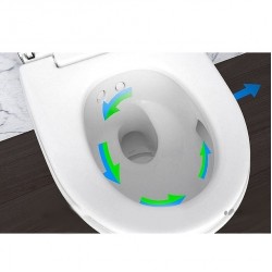 Модерна конзолна тоалетна чиния с хром елемент – Geberit AquaClean Mera Comfort WC 