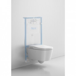 Порцеланова окачена тоалетна In-Wash Rimless  