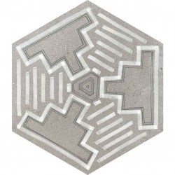 Гранитогрес плочки с размери 23 x 26.6 см. Hexagono Igneus Cemento
