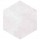 Гранитогрес плочки с размери 23 x 26.6 см. Hexagono Rift Blanco